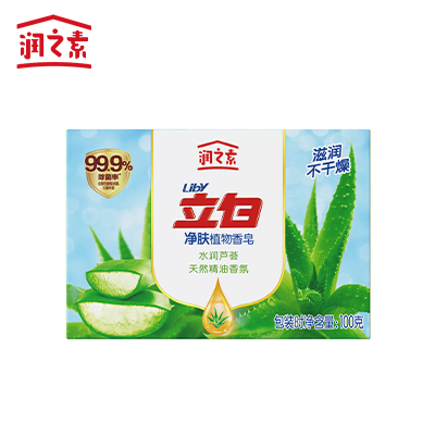 立白 香皂 潤膚除菌植物(蘆薈潤膚)-100g