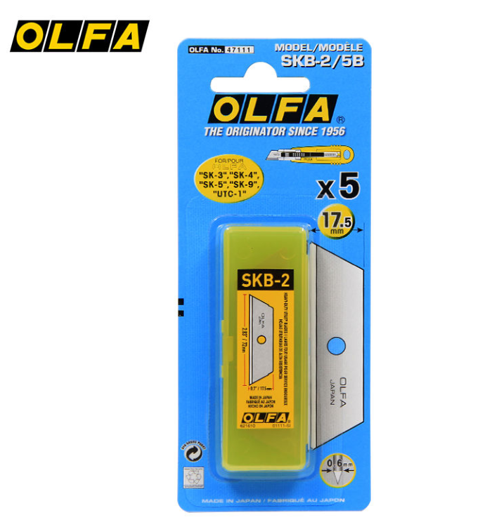 OLFA/爱利华 SKB-2 刀片（5片/盒）-盒