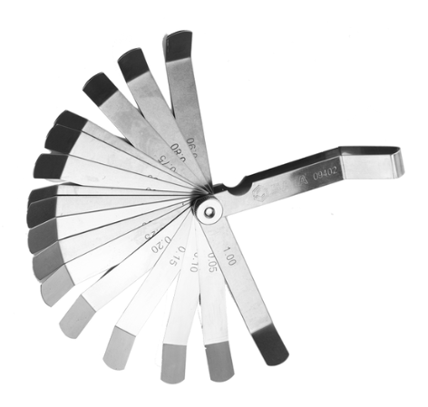 世达工具 09402 16件套塞尺0.05-1.00MM-1〃