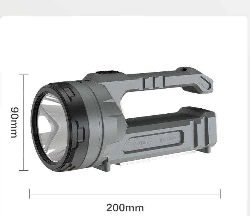 得力工具 DL551300A 手提灯(黑)-300lm3600mAh-300