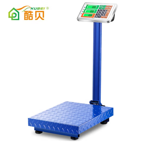 酷贝 称重电子秤 台秤商用电子称折叠台称快递摆摊计价秤水果磅秤不锈钢秤头体重kg称重器公斤秤卖菜 150kg--
