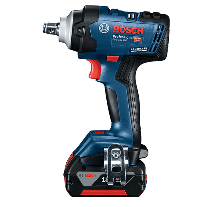 博世 GDS18V-400 无刷锂电冲击扳手充电式架子工大功率风炮电动扳手4.0Ah两电一充-0.87