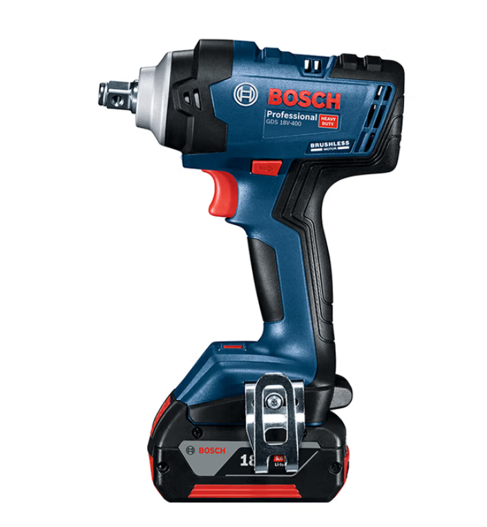 博世 GDS18V-400 无刷锂电冲击扳手充电式架子工大功率风炮电动扳手5.0Ah两电一充-0.87