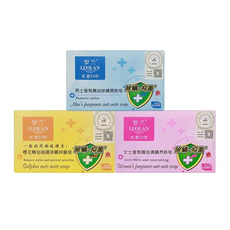 罗兰 橙花精油硫磺净螨抑菌皂 218g-.