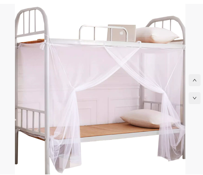 赫安娜 上下床铺床帘蚊帐 宽1.2米*长2米*高1.5牛奶白-个