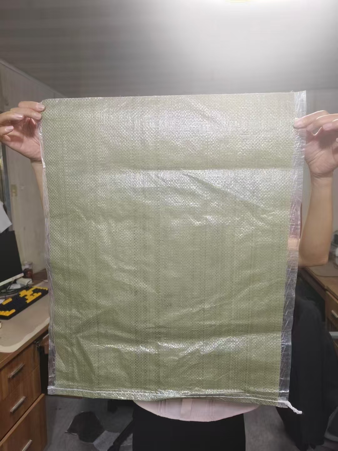 领阳 灰色编织袋下料50*81灰色50克+覆8克/平方的膜 封底后成品尺寸50*76（47g/条）-个