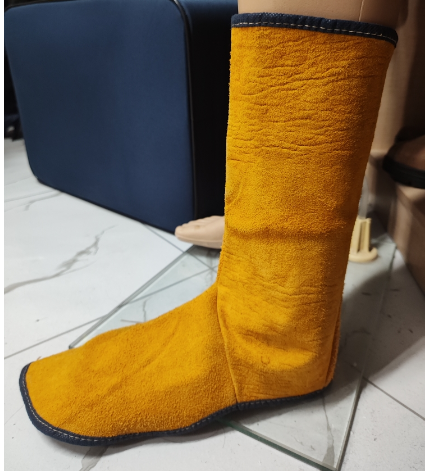 君御 牛皮电焊护脚 定制45CM-均码