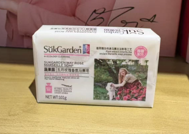 蔬果园 五月玫瑰香氛马赛皂 101g--