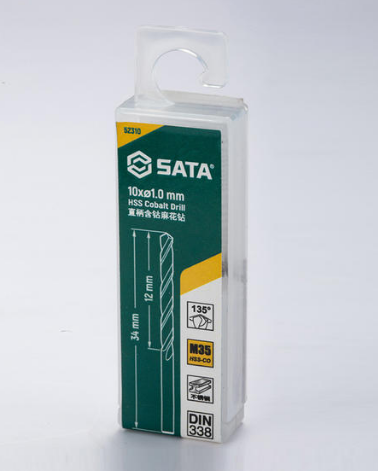 世达工具 52345 10件套直柄含钴麻花钻4.5 MM-4.5mm