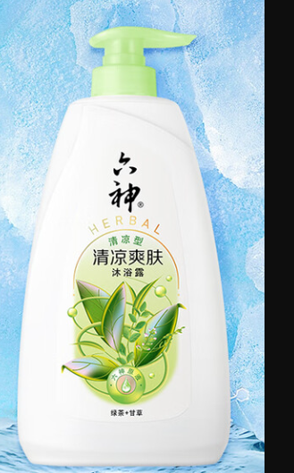 六神 清凉爽肤 沐浴露（绿茶+甘草）-1kg