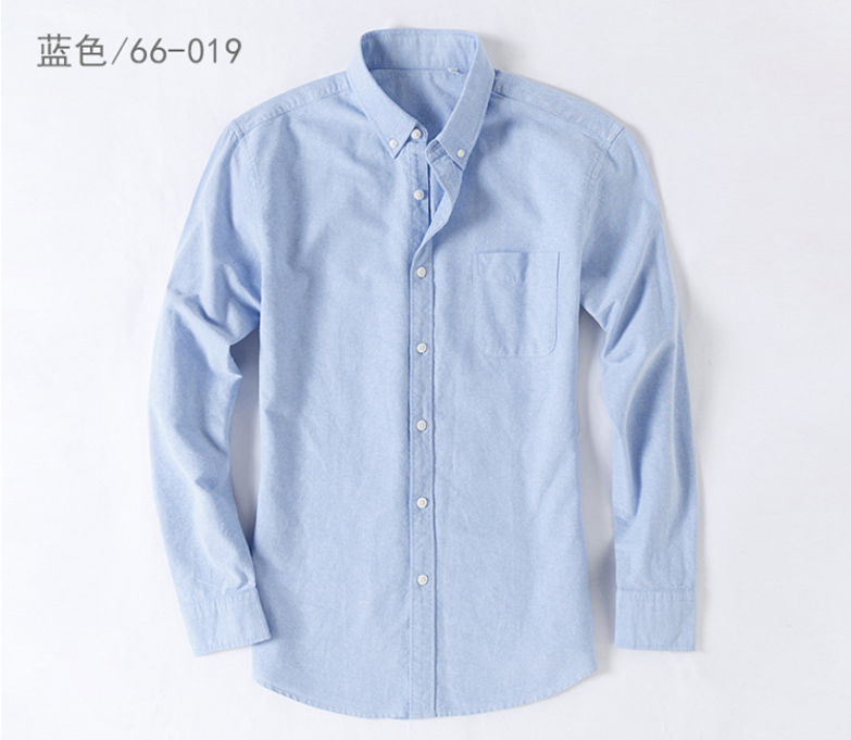 君御 66-019 夏季全棉衬衫 蓝色-160