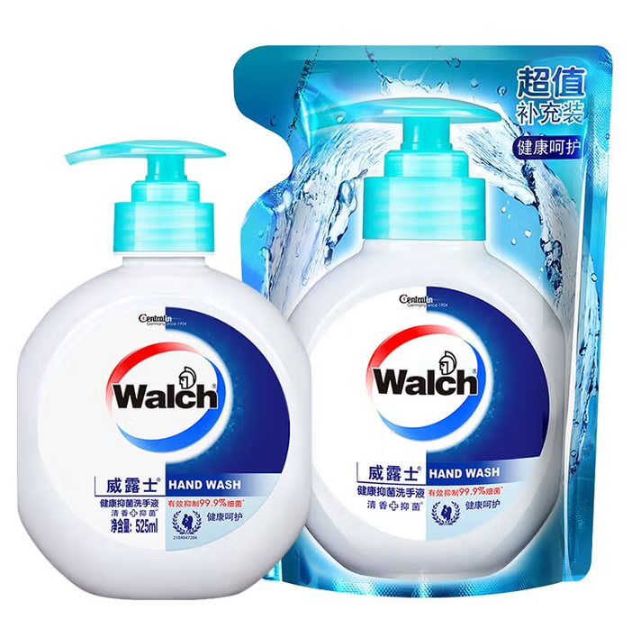 威露士 健康抑菌 洗手液-525ml+250ml袋