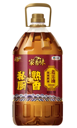 福临门 家香味私熟 厨香老豆油-5L