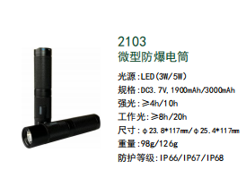 尚为 微型防爆电筒 2013-锂电池