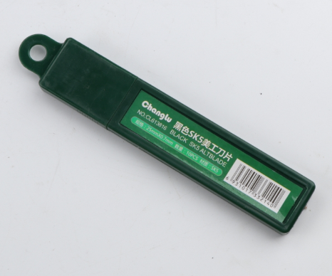 长鹿 黑色美工刀片 CL613816 25mm×0.7mm 10片/盒-25mm