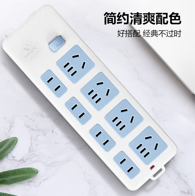 公牛（BULL） 403(B) 插座转换器插排插线板接线板1.8米1平方-个