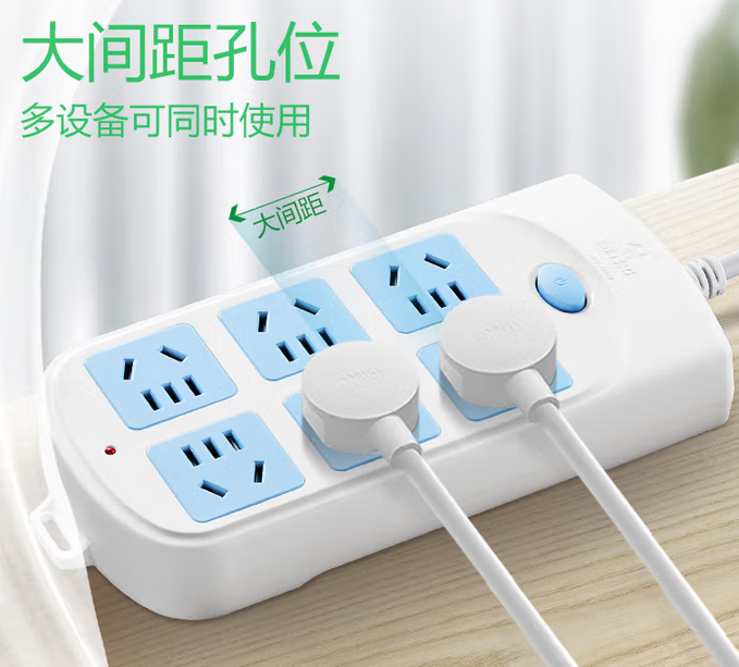 公牛（BULL） 603(B) 超功率保护插座/插线板/插排/排插/接线板/拖线板1.8米1平方-个