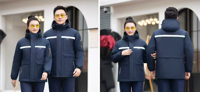 君御 滑雪服 三开 内里羽绒棉 保暖防寒棉服 藏青色-S