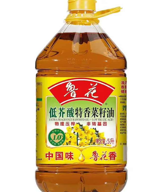 鲁花 低芥酸特香 菜籽油-5L