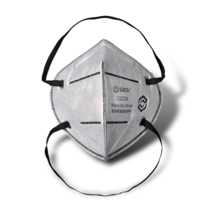 世达 530204 世达PPE自吸过滤式防颗粒物呼吸器（KN95折叠款头戴式口罩含活性炭）1盒50片1箱500片-头戴式