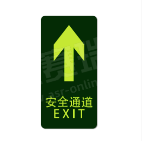  安赛瑞 安全通道标识  箭头向上_295×145MM_10片每包_21618-安全标识