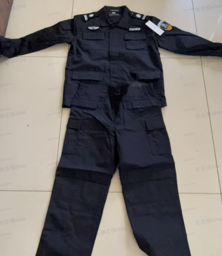 君御 航空福特 春秋保安服 含魔术贴 黑色-S
