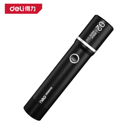 得力工具 DL551032 居家手电筒500lm2000mAh(黑)(个)