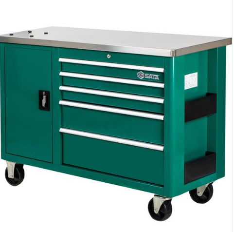 世达工具 95208 5抽屉带轮工具车47寸-工具车