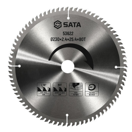 世达工具 53622 圆锯片230×2.4×25.4×80T-1〃