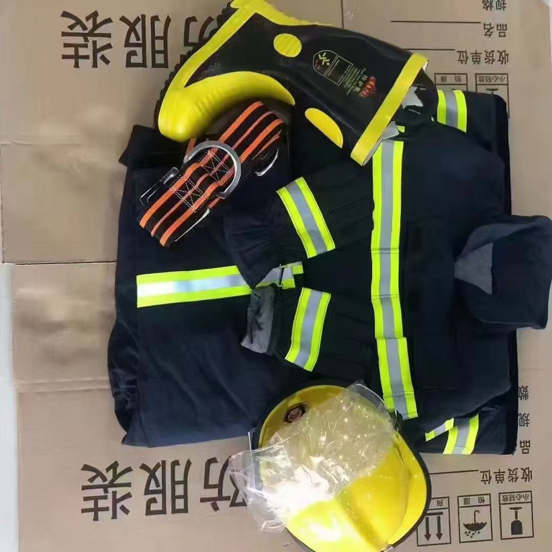 忠铭 14款消防战斗服 藏青色-五件套-185