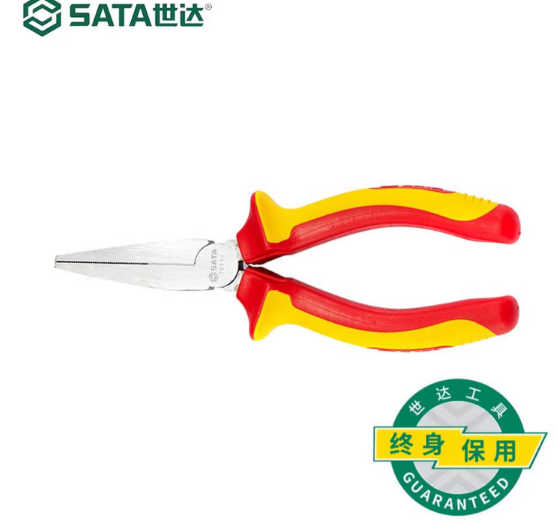 世达工具 70111 绝缘耐压扁嘴钳6