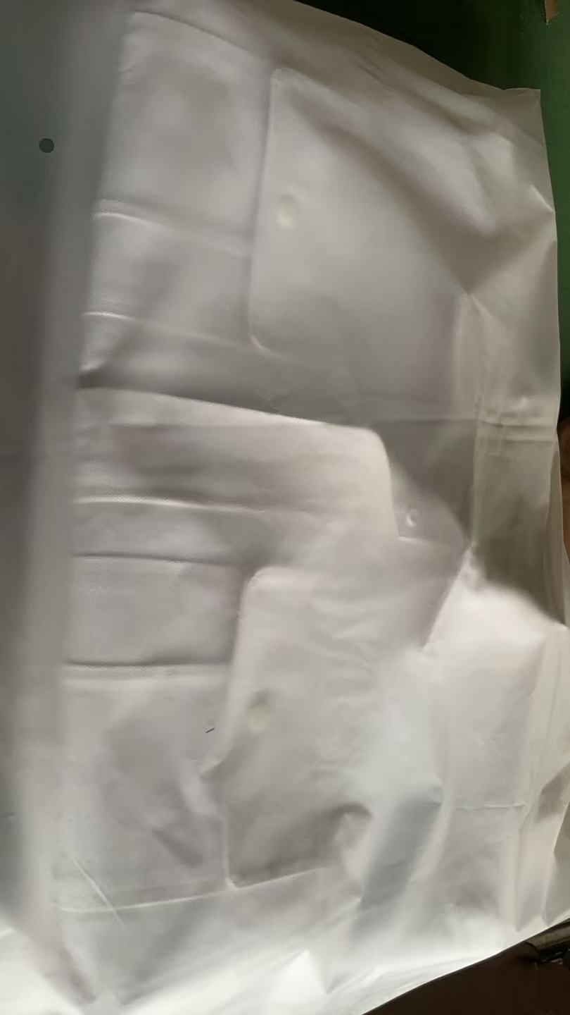 君御 拉链款 帆布阻燃工作服套装 白色-小