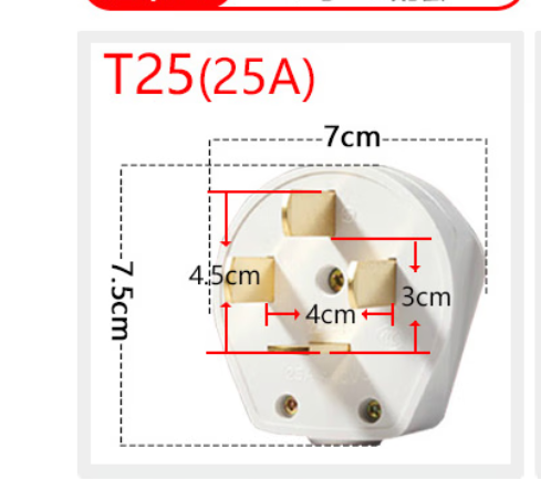 公牛（BULL） T25 插头-个