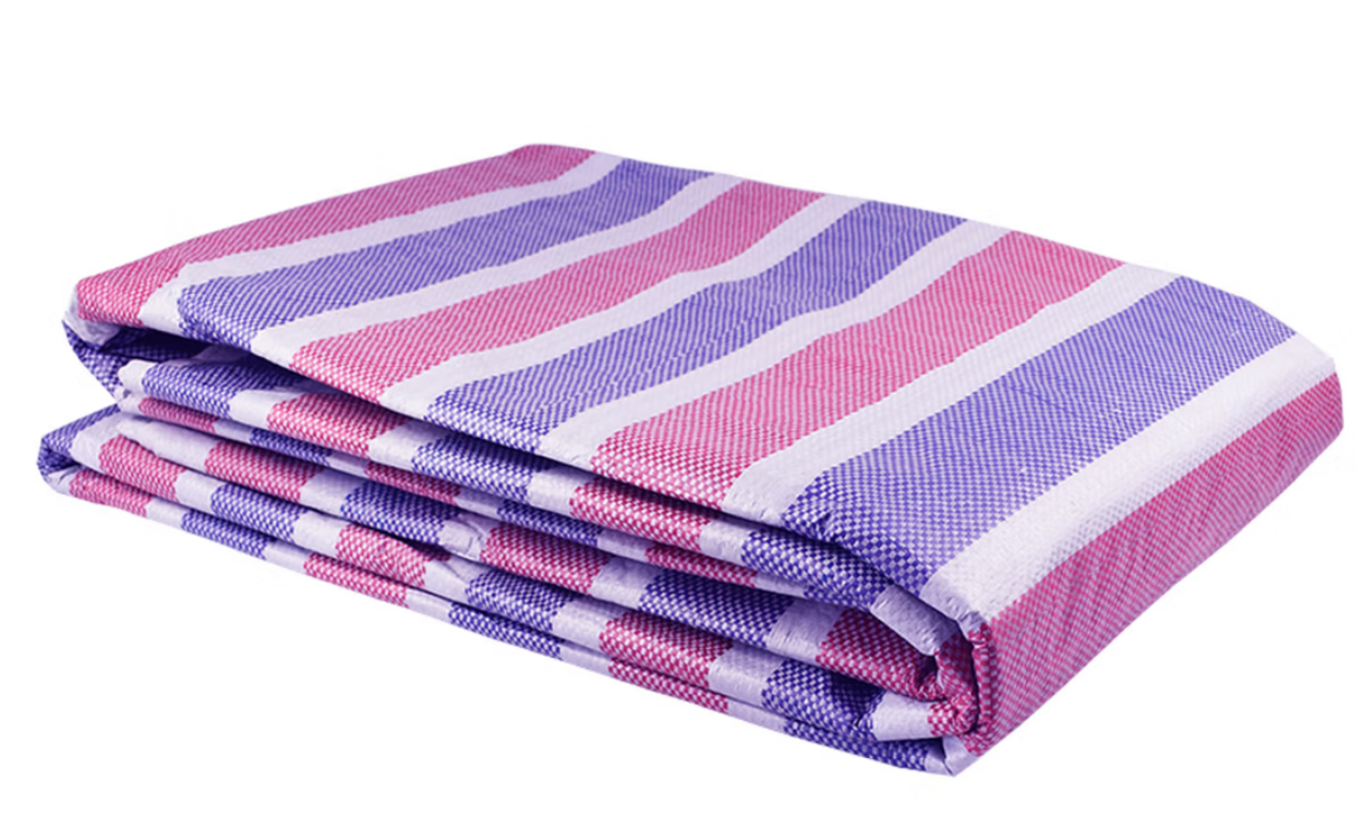 伏兴 三色彩条防水布 70克双膜6米*50米-帆布