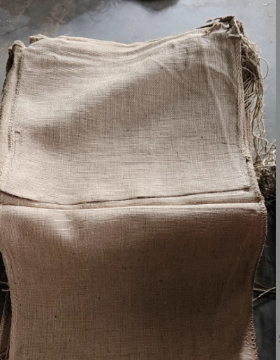 冀航信  老式厚麻袋 60*90双丝550克自然色-个