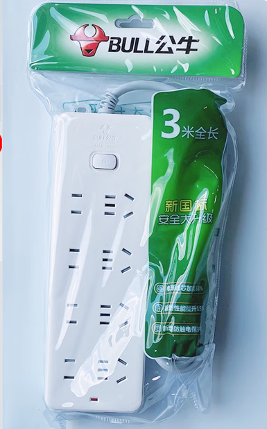 公牛（BULL） GH-403(F) 插排5m线-个