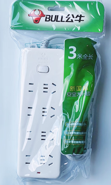 公牛（BULL） GN-403 插排线长3m-个
