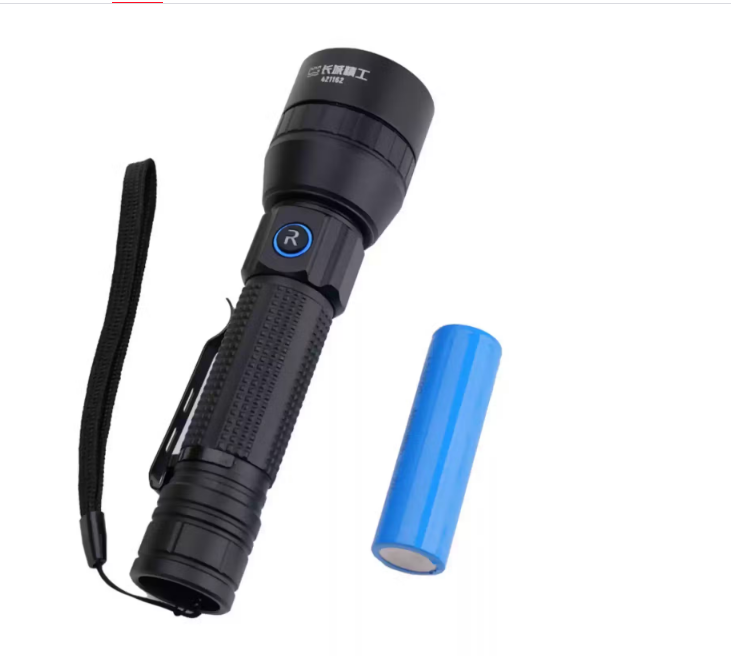 长城精工 调焦式强光手电筒户外骑行停电可充电家用防水便携照明灯 调焦式强光手电筒850LM/421162-AA电池