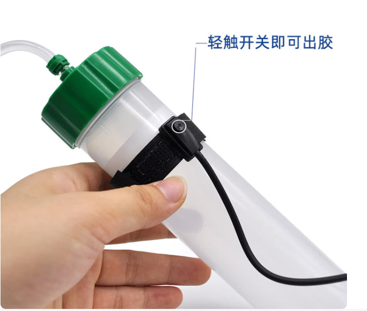 沭谦 锐翼点胶配件手动开关滴胶手按开关针筒控器打胶脚踏开关 魔术贴手控开关（定制）-个