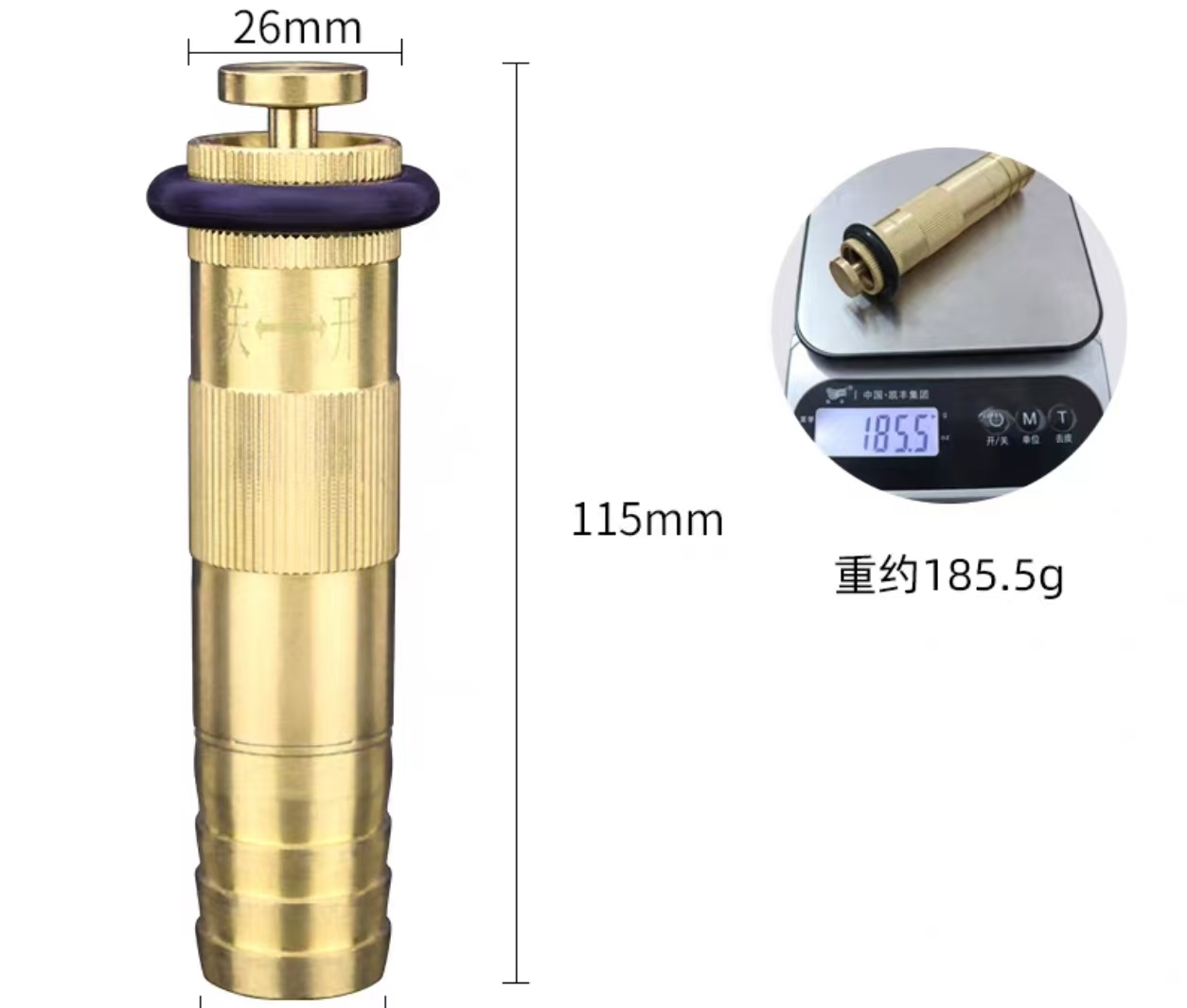 宝世安 DN25 水枪头-DN25