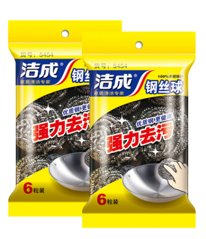 洁成   不锈钢清洁球 6只装-袋