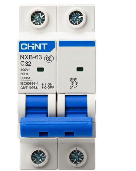 正泰 NXB-63-2P-C32 过载空气开关-个
