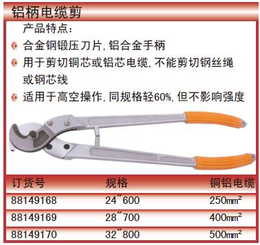 泛特 88149168 铝柄电缆剪-24寸