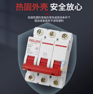 德力西电气 DZ47s D型 3P 63A 断路器-63