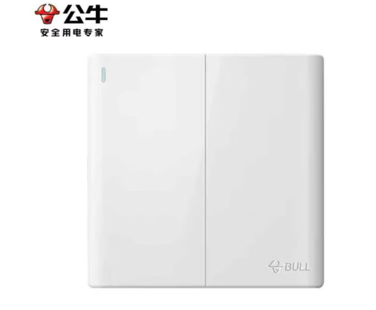 公牛（BULL） G25K212 二位双控带荧光开关16A（白）-个