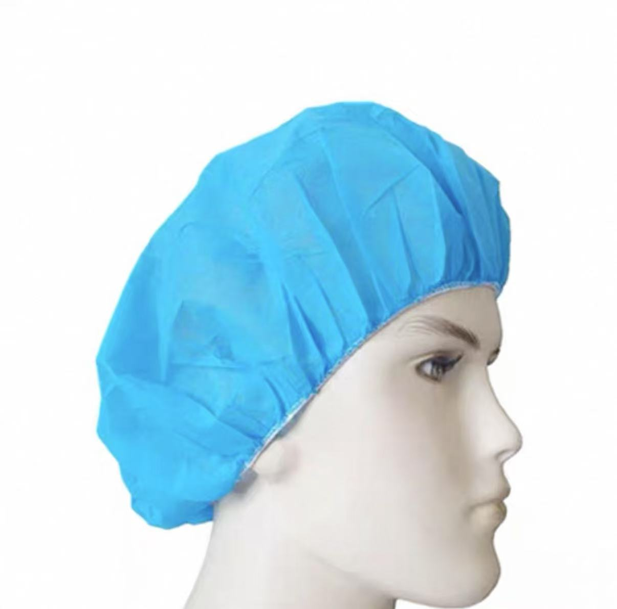 迈利 21寸无纺布洁净帽 30g-蓝色