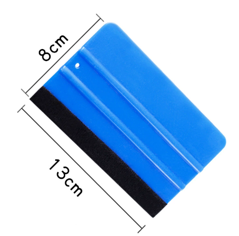百样汇 四方刮板 13*8厘米宽蓝色带绒-个