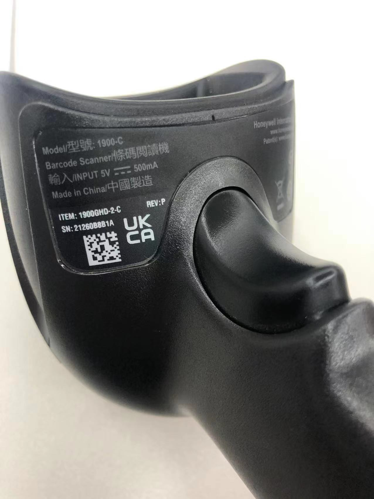 霍尼韦尔 1900-C 条码扫描枪1900-GHD-2-C-黑色