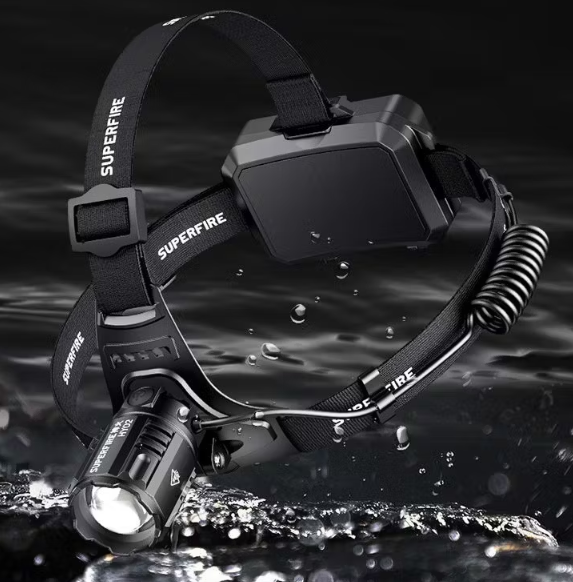 神火 HY02 头灯40瓦超大功率6H长续航2300流明王专业级强光快充防水头灯-白光