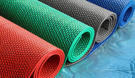 百劳汇 镂空pvc塑料地毯 4.5mm厚基础款1.2m宽*15m长 颜色可以备注-185cm*150cm